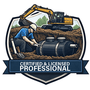 certified and licensed professional badge